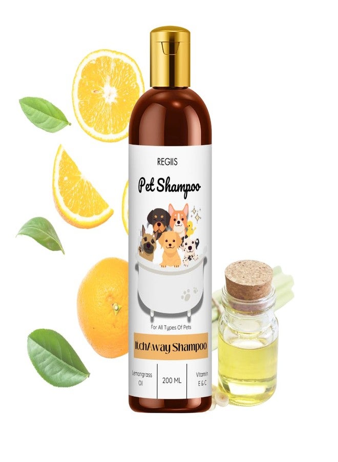 REGIIS Pet Shampoo for All Types of Pets, Itch Away Formula with Lemongrass Oil and Vitamin E, 200 ML(Pack of 3) - Image 2